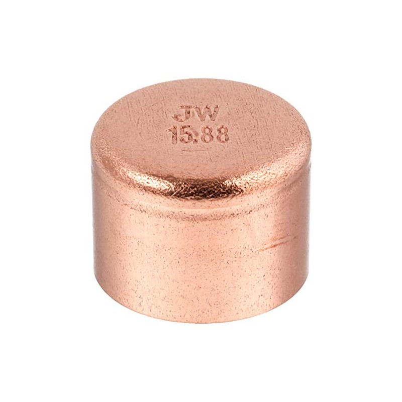 Kakudai Copper Tube Cap 6695-15.88 Inner Diameter: 0.6 inches (15.88