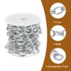 sourcing map 9.8Feet Aluminum Link Chain, Link Cable Chain Double