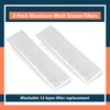 Lisnhlin 2-Pack 12-Layer Aluminum Mesh Grease Filters 4 X 15