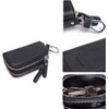 CONTACTS Estuche de cuero para llaves de coche con doble