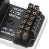 ATX 16Pin Male to 16pin Female 180 Degree Angled Adapter