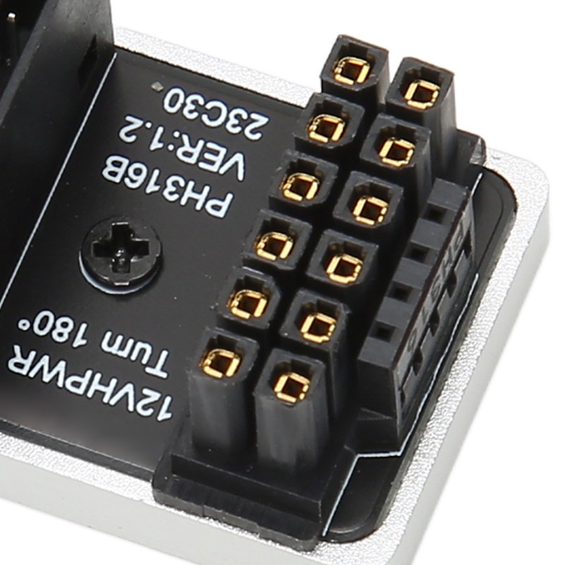 ATX 16Pin Male to 16pin Female 180 Degree Angled Adapter