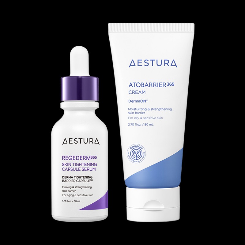 Astra [에스트라][듀오] 아토베리어365 크림 80ml+리제덤365 모공탄력 캡슐세럼 30ml [Astra][Duo] Atobarrier