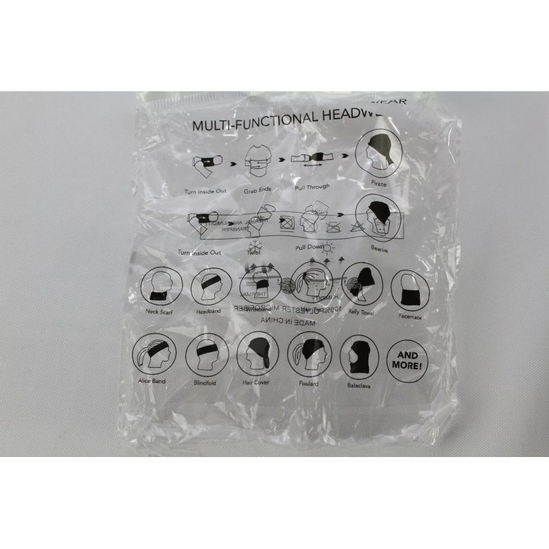 Fashion Multifunction Tube Headwear Breathable Face Mask Cassette Tape Design