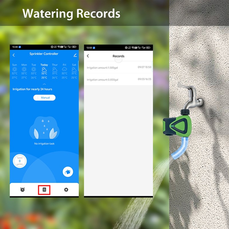Tuya ZigBee 3.0 Sprinkler Timer Garden Automatic Watering Irrigation Timer
