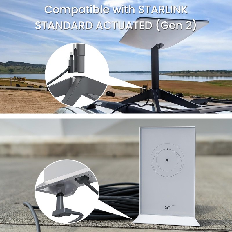 STARGEAR - Cable Starlink de 16.4 pies compatible con Starlink