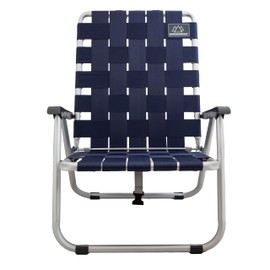 MOUNTAIN SUMMIT GEAR Low Webbed Beach Chair with Backpack Straps - Portable Lightweight Seating for Outdoor Adventures, Beach Days and Camping by Caddis Sports