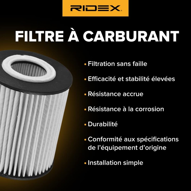 RIDEX 9F0028 Fuel Filter Diesel Filter Screw-On Filter with Water