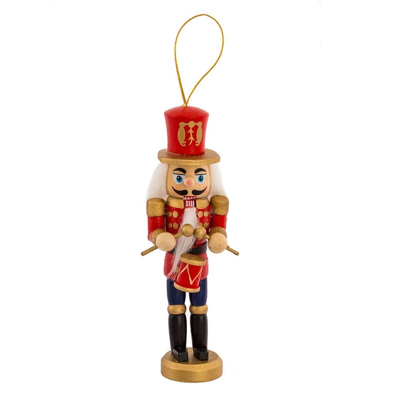 Kurt Adler Wooden Nutcracker Ornament 4-Piece Box Set, 5-Inch