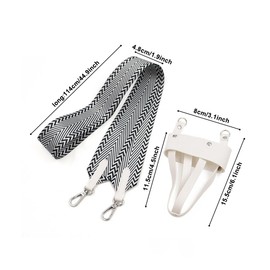 MiOYOOW Water Bottle Holder, PU Neck Thermos Cup Holder, Printed Water Cup Bottle Holder, Storage Bag with Shoulder Strap Buckle for Hiking, Cycling, Fitness