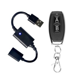 ZABLL DC 5V USB Wireless Remote Control Switch Driver Power ON Off for LED Light, Strip Reading Lamp, Light Fan & More（1 Transmitter and 1 Receiver）