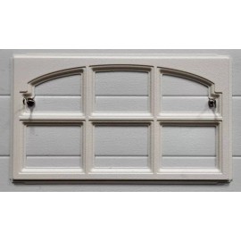 Clopay Ideal Holmes IDEAL CHARLESTON 508 Window Inserts /Short Panel Garage Door ALMOND