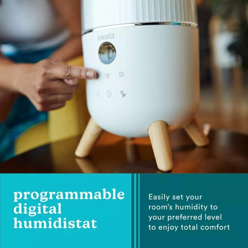 HoMedics Breathe Better Cool Mist Ultrasonic Top-Fill Humidifier w/ Aromatherapy