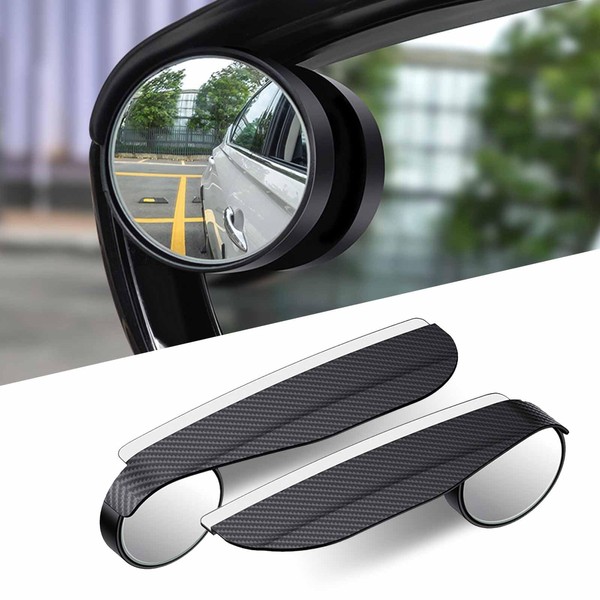 QODOLSI 2 PCS Car Rearview Blind Spot Mirror Rain Eyebrow
