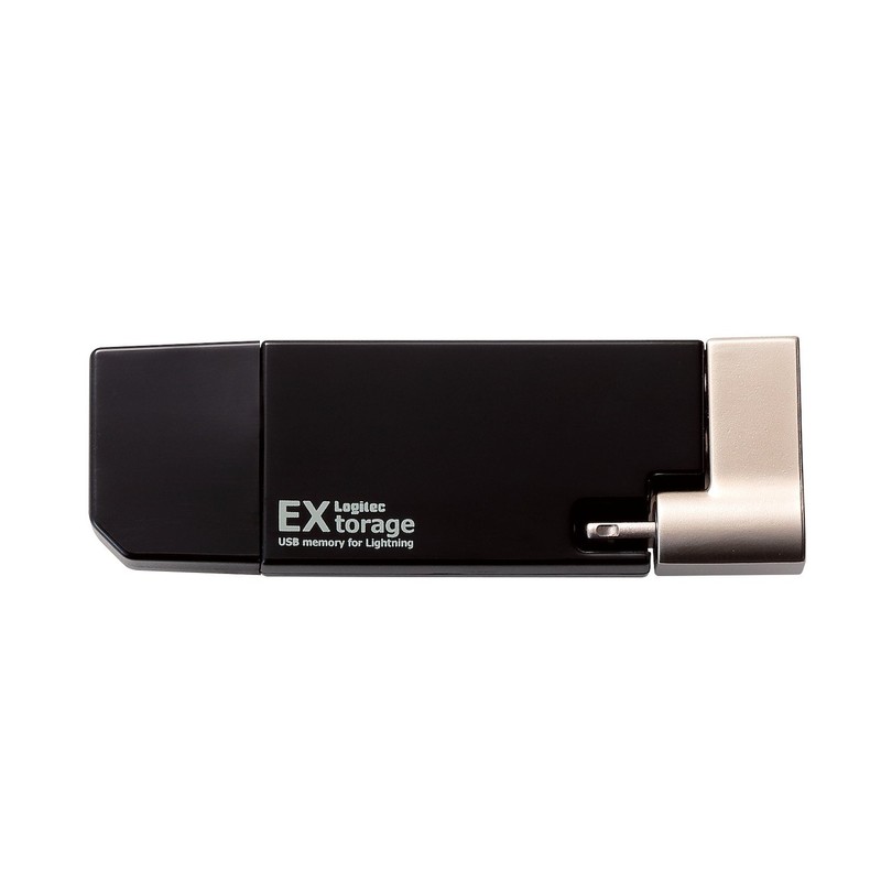 Logitech LMF-LGU3A016GBK Lightning USB Memory, 16GB MicroB/Type C Converter Adapter