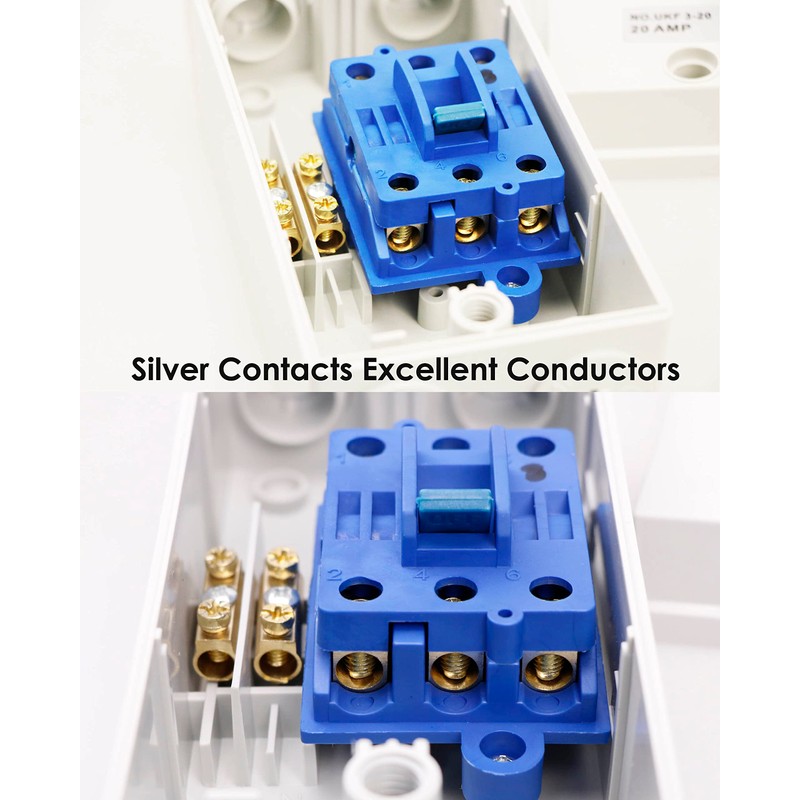 Enclosed Motor Disconnect Switch 63A 440V AC, 3 Pole Heavy