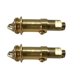 Begino 2Pcs Pop Up Bolt Basin Bath Sink Drain Waste Click Clack Brass Push Spring Plug for Most Sink Tub Basin Drain Stopper