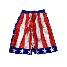 Rocky Balboa/Creed American Flag Shorts, Multicolor, Small