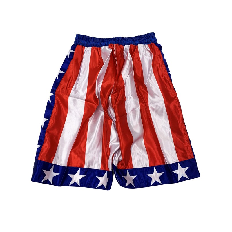 Rocky Balboa/Creed American Flag Shorts, Multicolor, Small