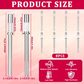 8 PCS Mandrel Bits for Small Sanding Bands, 3.1 Mm Mini Mandrel Nail Drill Bit, Small Sanding Bands Nail Drill Bits for Electric Drills File Machine Manicure Accessory