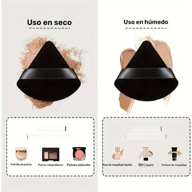 Set de Brochas de Maquillaje Profesional 47 Piezas, 25 Brochas de Maquillaje Profesional y 21 Esponja de maquillaje, con Estuche de Tela Elegante Negro y Dorado