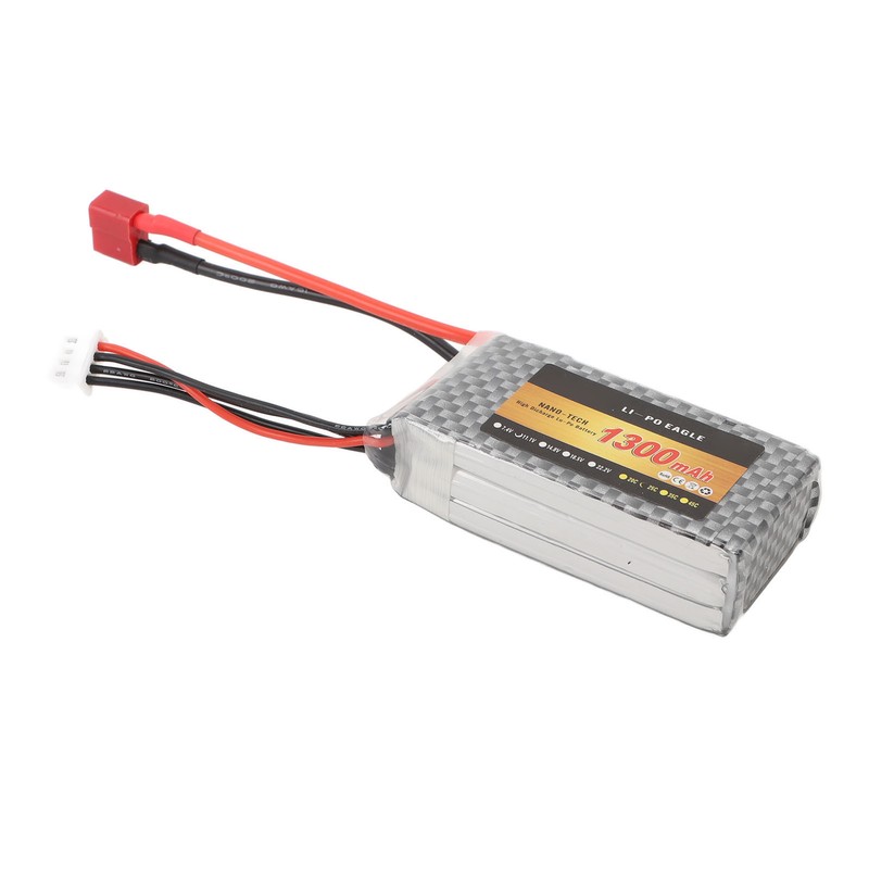 RC LiPo Battery 11.1V 1300mAh 3s with 25CT Connector Lithium