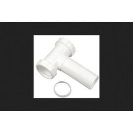 Danco 94012 Center Outlet Tee, 1-1/2 in, Plastic, [Finish]<, for Use with Slip Joint Tubes