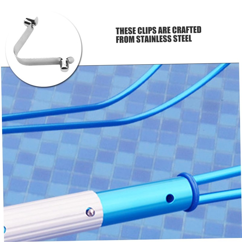 CIYODO 5pcs V Clips for Secure Attachment of Skimmer Nets