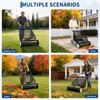 26 in Heavy-Duty Push Lawn Sweeper - 4 Spinning Brushes,