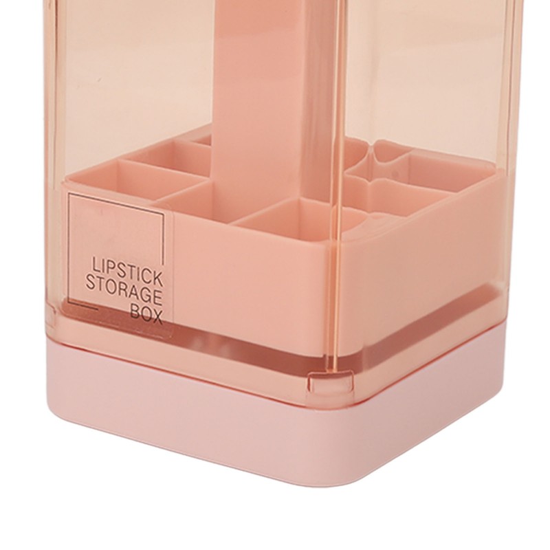 Lipstick Holder Auto Lifting Dustproof Large Capacity Transparent Window Lipstick