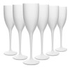 RB Black and White Glasses Range, Champagne glass, White