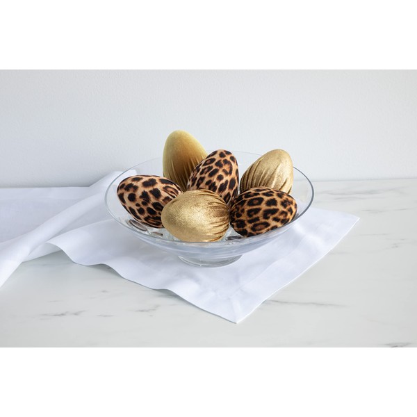 Velvet Eggs, Tiered Tray Decorations, Kitchen Decor, Safari Shelf Sitter,