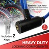 650mm x 6mm Steel Cable Bicycle Lock with PVC Cover