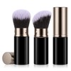 AOOTE Retractable Kabuki Makeup Brush, Pack of 2 Portable Travel