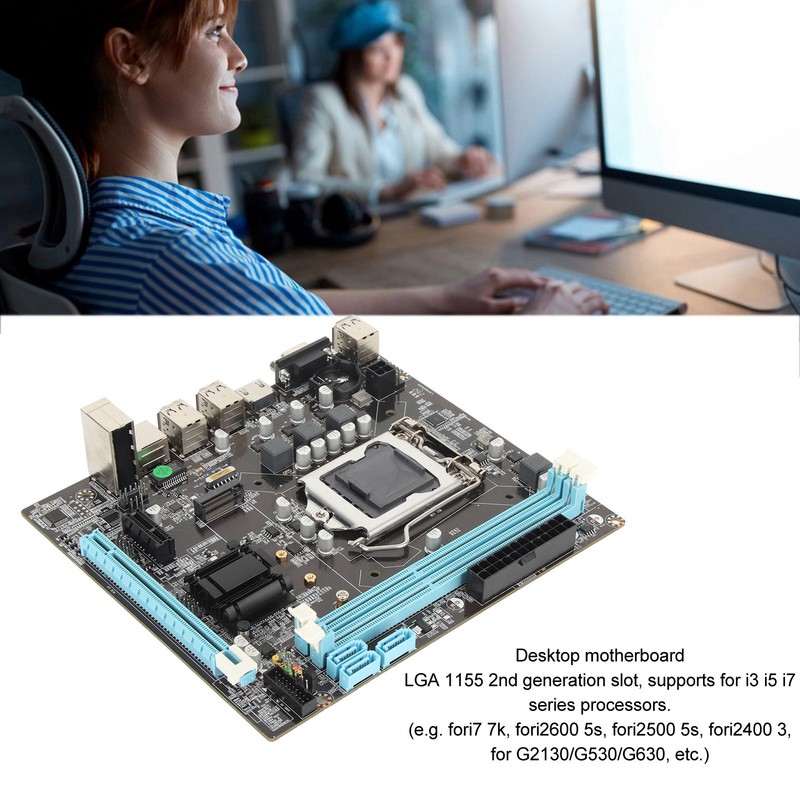 H61 Mining Mainboard LGA 1155 Support NVME M.2 WiFi VGA