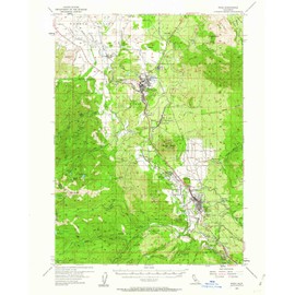YellowMaps Weed CA topo map, 1:62500 Scale, 15 X 15 Minute, Historical, 1954, Updated 1962, 20.7 x 16.6 in - Tyvek