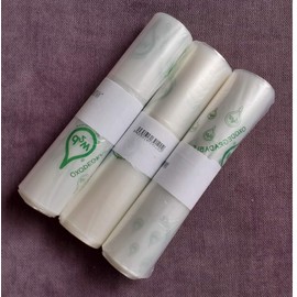 PLASBEL Bolsas biodegradables transparentes, Pack de 3 Rollos, 60x90cm (24x36 pulgadas), bolsas multiusos, capacidad 50 litros, ecológicas, fuertes y con sistema antigoteo, uso en congelación.