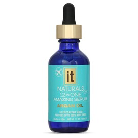 12-in-One Argan Oil Hair Serum - No Frizz Repair Serum, Provides More Shine - Sulfate-Free, Repairs, Protects and Strengthens Hair - Sunflower Oil and Abyssinian Oil