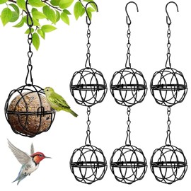 Pack of 6 bird feeders, hanging bird feeders, wild bird feeders, wild birds for hanging, feeding station birds stand, feeding station birds balcony, feeding station birds cage