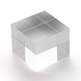 Acrylic Block 50 x 50 x 40 mm Transparent, Glossy Polished Side Edges/Acrylic/Acrylic Glass Zeigis®