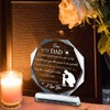 PLIGREAT Thank You Gifts for Dad Meaningful Crystal Christmas Keepsake