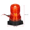 Strobe Rotate Beacon Light,Emergency Warning Light 30 LED Amber/Yellow 18W
