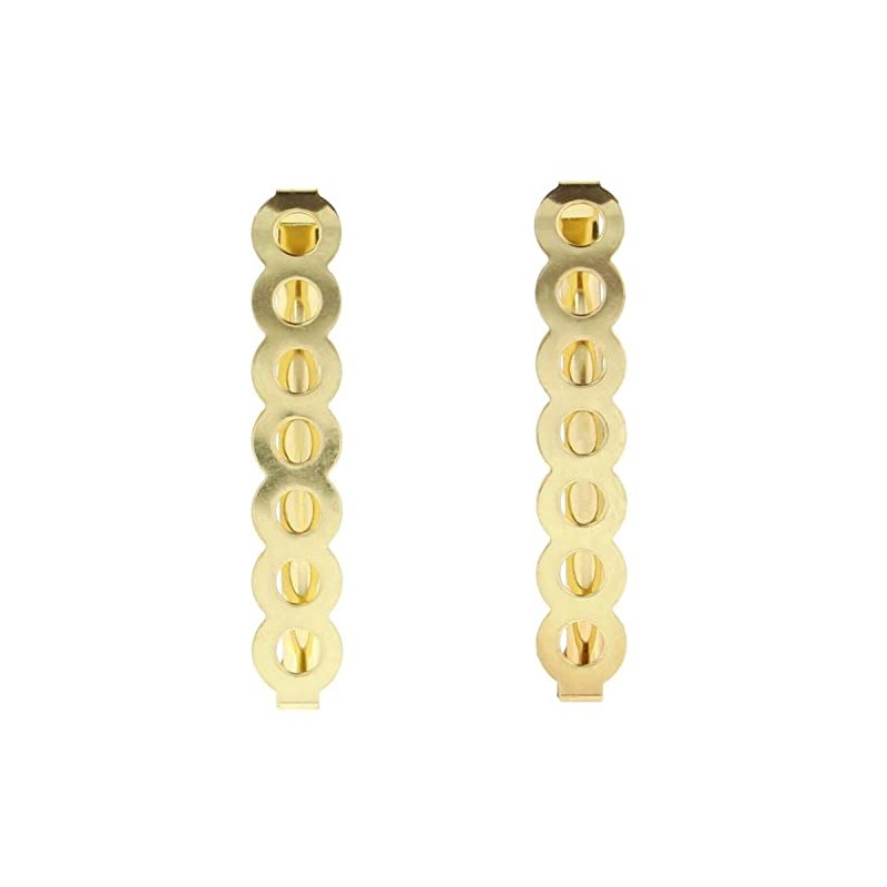 Pair of Clip-in End Bubble Cut-Out Design Barrettes, Hair Slides.