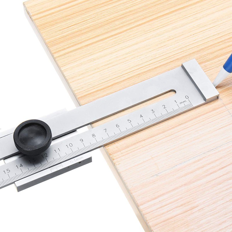 CarAngels Carpentry Ruler Gauge Sliding Scoya Carpenter Measuring and Marking