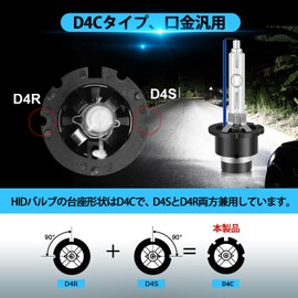 RCP HID Bulb D1S D2S D3S D4S Car Headlight Lamps, Genuine Replacement Part, General Purpose, 35 W Xenon HID, Selectable 4300K 6000K 8000K Emitting Color, Improved Brightness, No Processing