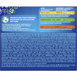 tampax super plus 20's