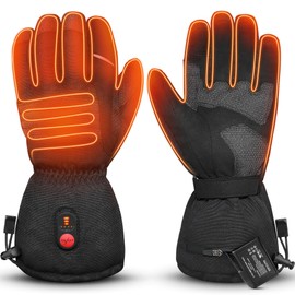 WINGLEOV Heated Work Gloves - Winter Insulated Work Gloves with Composite Kevlar High Grip, Anti-Abrasion Gardening Gloves, Flexible Durable, Women Men Winter Gloves for Work in Cold Weather