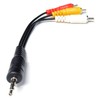 DRUT 25cm short 3.5mm 4 Pole Jack Plug to 3