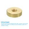 sourcing map Knurled Thumb Nuts, 4Pcs M4 x D12mm x