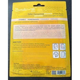 The Crème Shop Correct Solutions Color Correcting Orange Sheet Mask